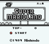 Super Mario Land DX Title Screen